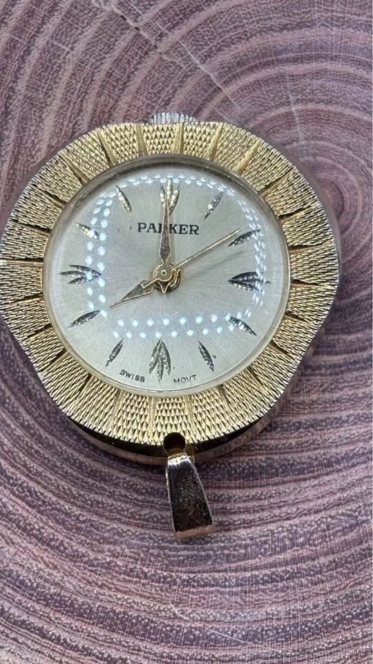 Vintage 1960s Parker Swiss Mechanical Pendant Watch - photo 2