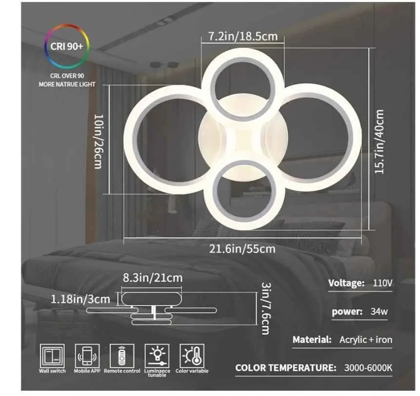 Ceiling light fixture ( Brand New luxury) image indicator(5)