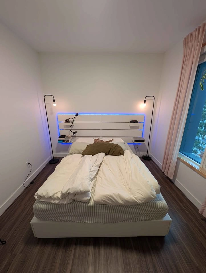 Queen bedframe + headboard ikea NORDLI - photo 3