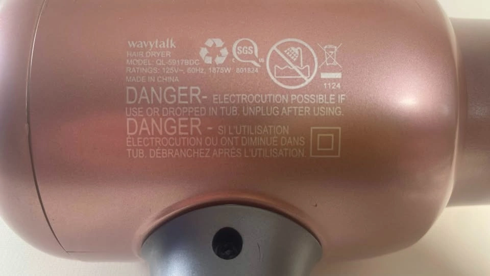 Wavytalk 1875W Hair Dryer - Brass / Rose Gold - photo 3