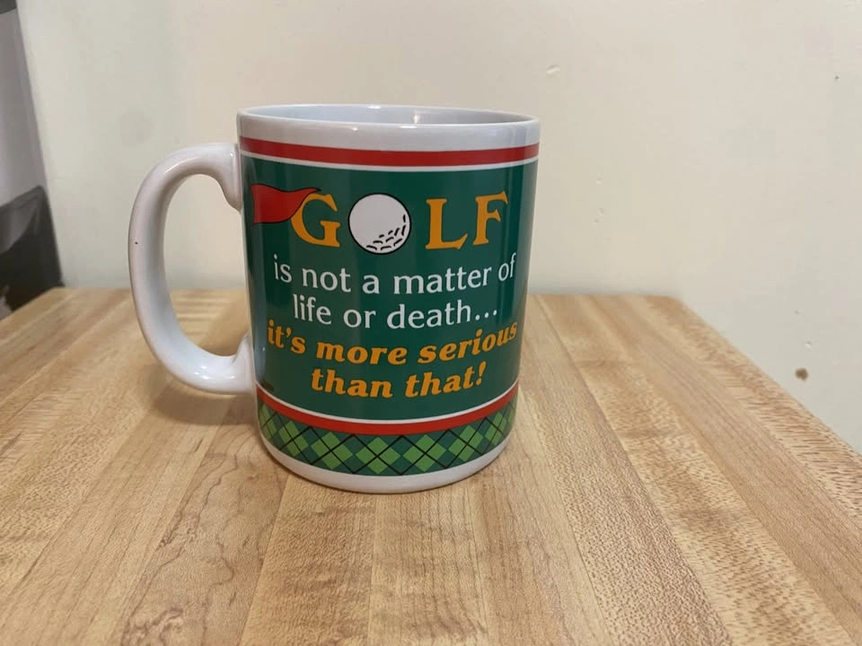 Golf Is Not A Matter Of Life Or Death Coffee Mug With Original B - photo 2