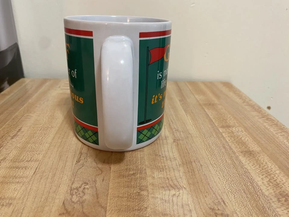 Golf Is Not A Matter Of Life Or Death Coffee Mug With Original B - photo 3