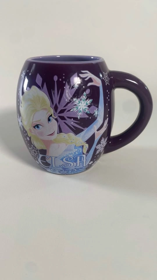 Disney Frozen Elsa Anna Large Purple Ceramic Mug - photo 4