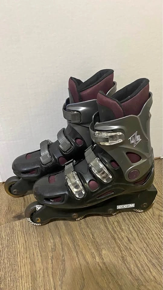 CCM Lazer Roller Blades - Grey/Black | Size 5
