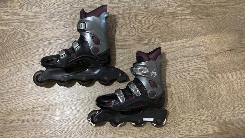 CCM Lazer Roller Blades - Grey/Black | Size 5 - photo 4