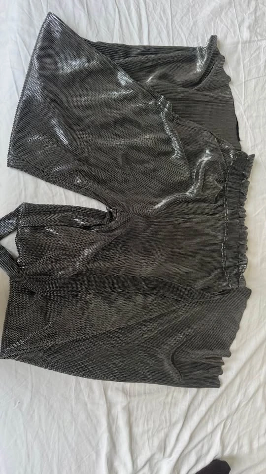 LIMITED EDITION METALLIC HIGHWAIST PANTS ORIGINALLY $189 - photo 2