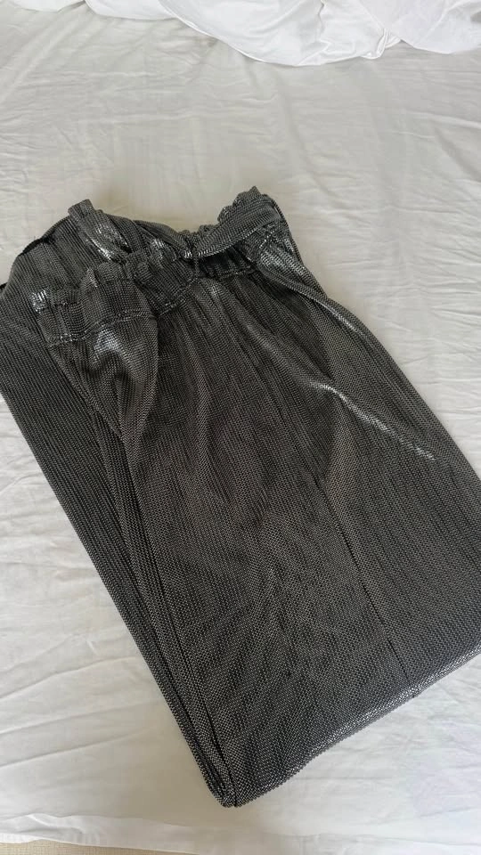 LIMITED EDITION METALLIC HIGHWAIST PANTS ORIGINALLY $189 - photo 3