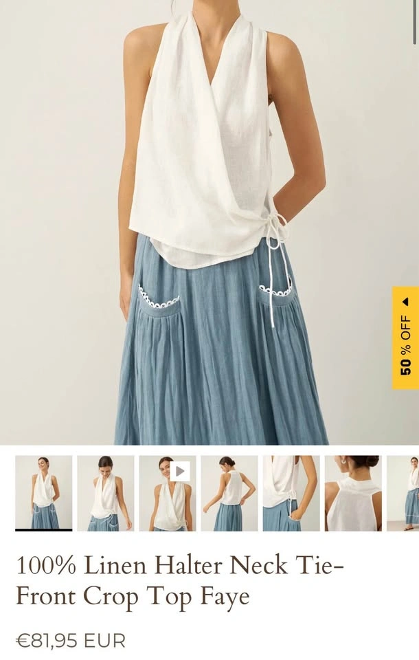 NWT 100% Linen Large - photo 3