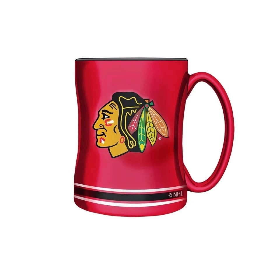 Chicago Blackhawks Red NHL Hockey Coffee Mug - photo 4