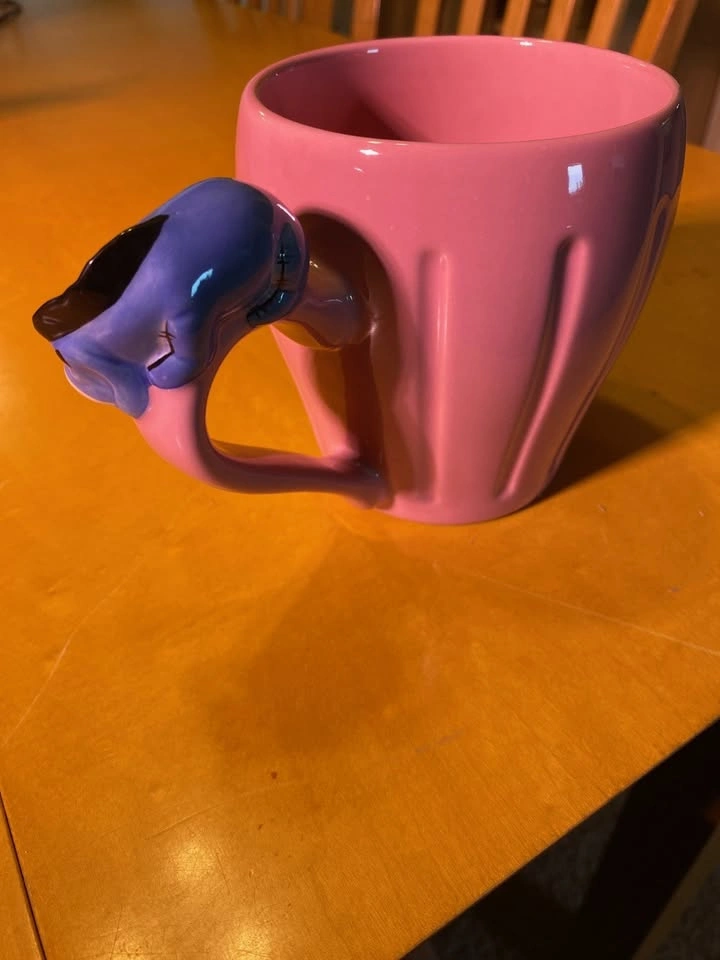 Disney Store Eeyore Pink Sculpted Handle Mug - photo 2