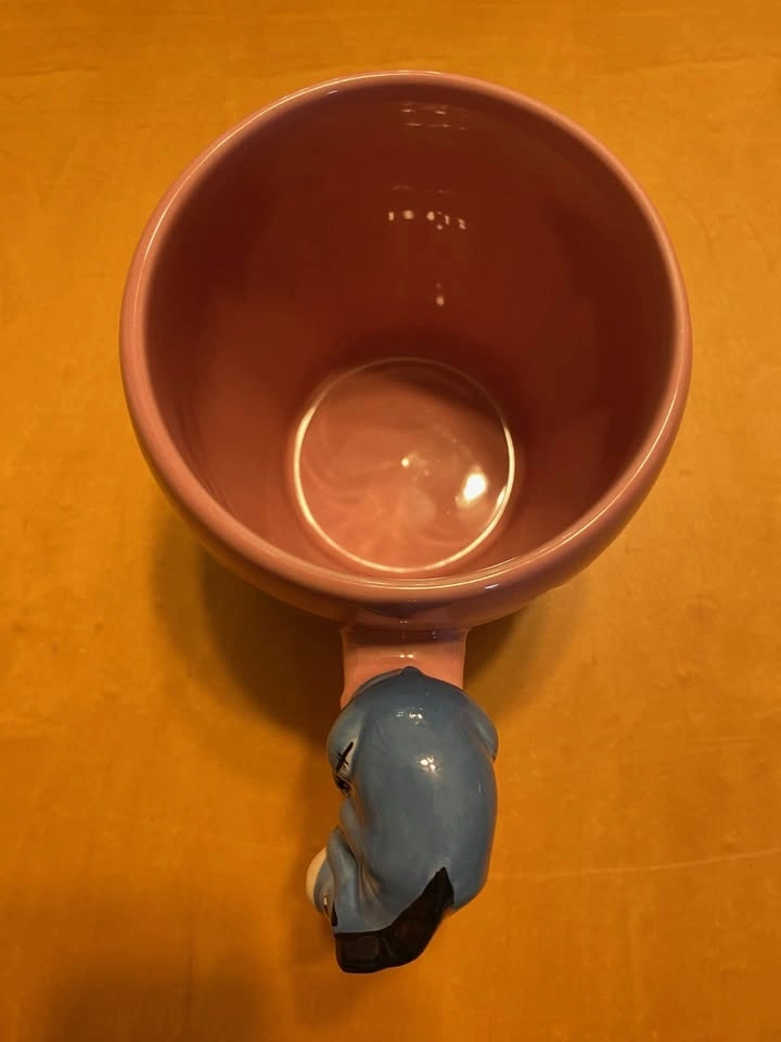 Disney Store Eeyore Pink Sculpted Handle Mug - photo 3
