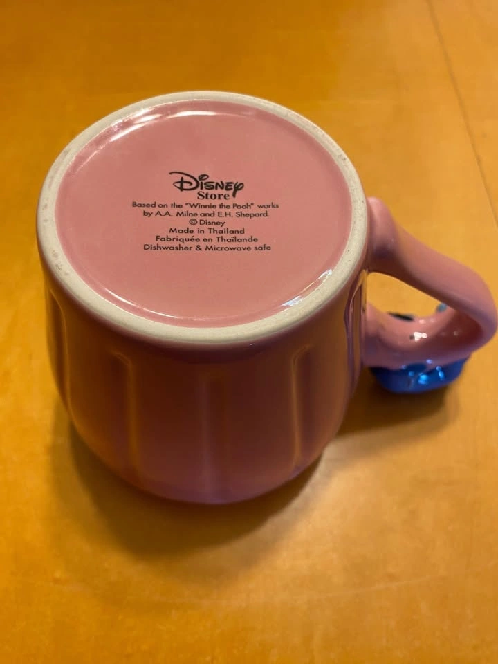 Disney Store Eeyore Pink Sculpted Handle Mug - photo 4