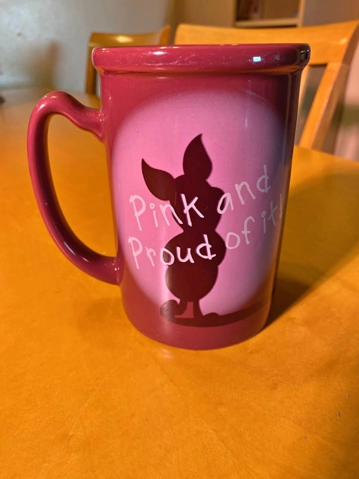 Disney Store Piglet Pink And Proud Mug