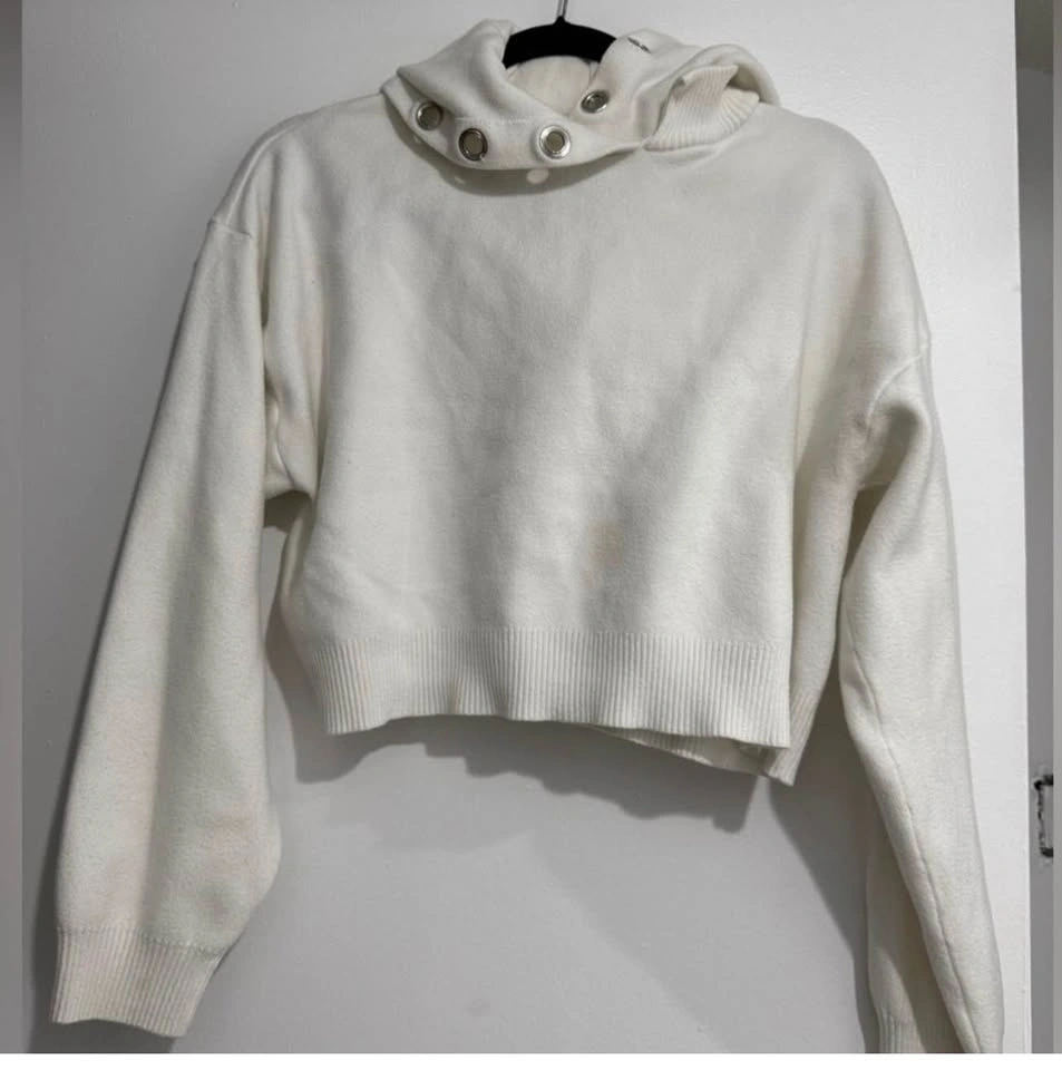 ZARA SWEATER ORIGINALLY $79 MEDIUM TIE IS MISSING - photo 4