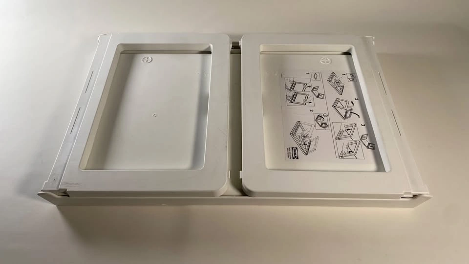 Folding Shelf Tray Stand - White - photo 2