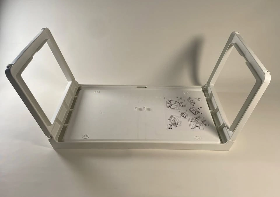 Folding Shelf Tray Stand - White - photo 3