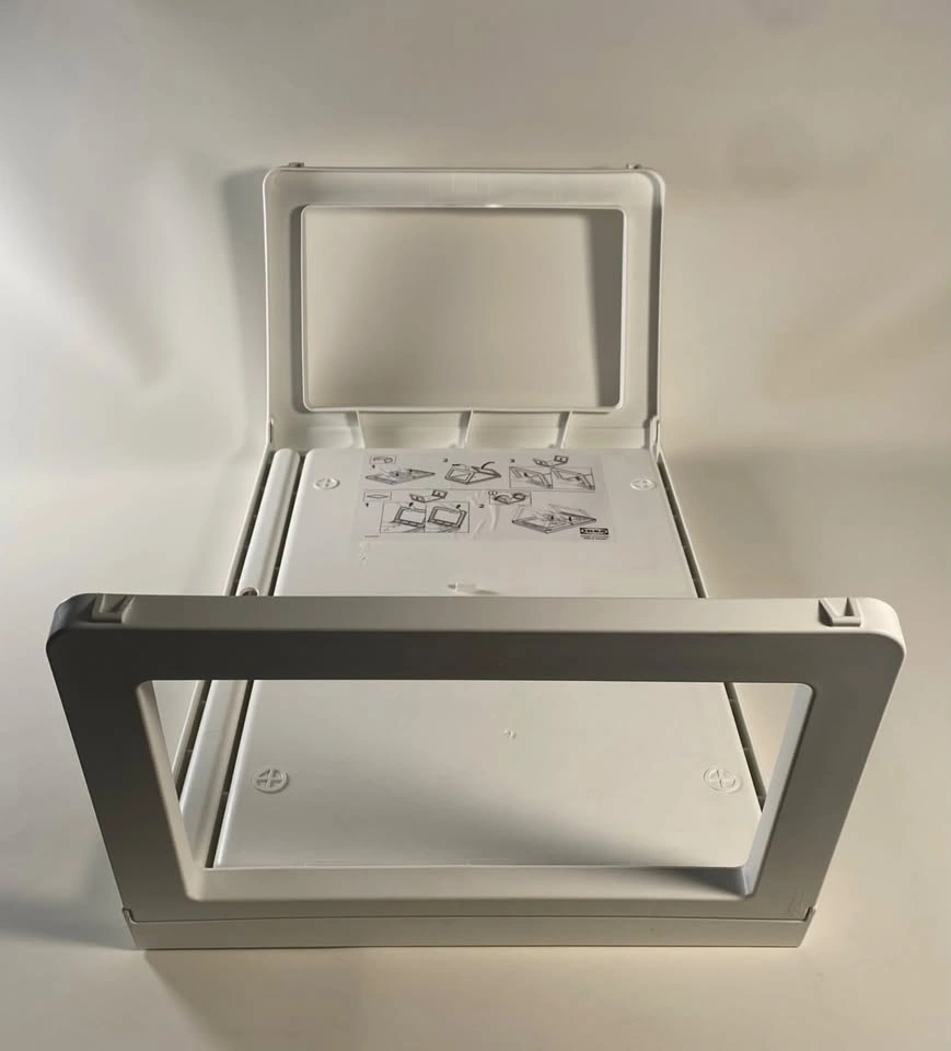 Folding Shelf Tray Stand - White - photo 4