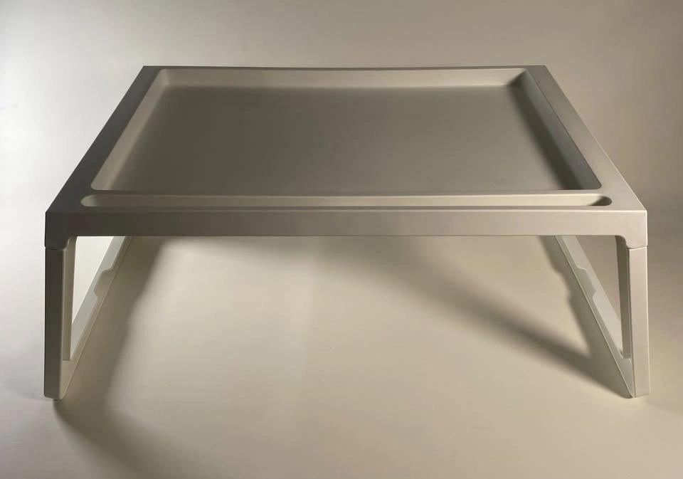 Folding Shelf Tray Stand - White - photo 5