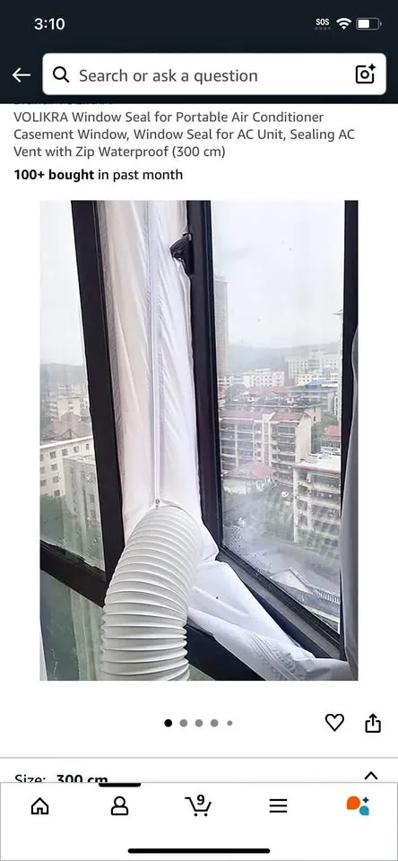 NEW AC window seal (x2) thumbnail