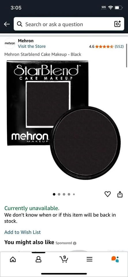 Makeup Cake - black thumbnail
