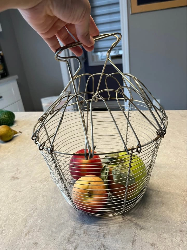 Vintage Wire Egg and Fruit Basket - photo 3