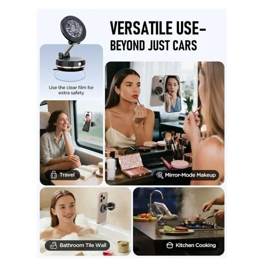 Upgraded Vacuum Magnetic Car Phone Holder for MagSafe🥕 image indicator(5)