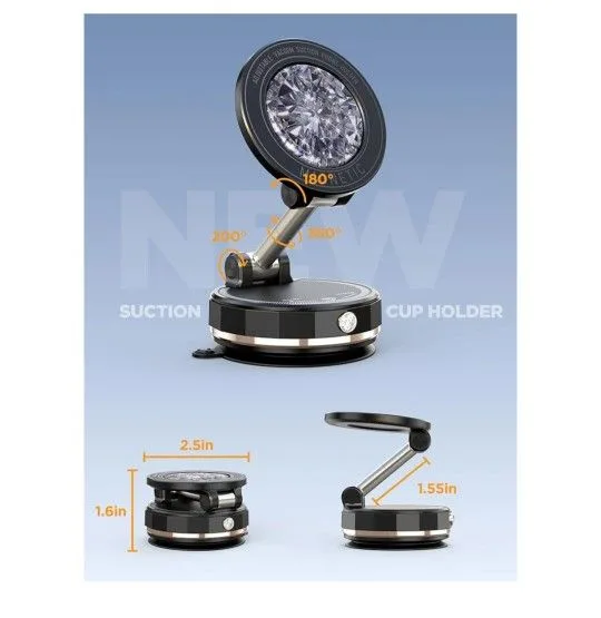 Upgraded Vacuum Magnetic Car Phone Holder for MagSafe🥕 image indicator(9)