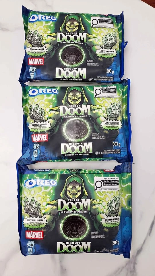 Marvel OREO Stuf of Dr DOOM Cookies (New/Sealed)
