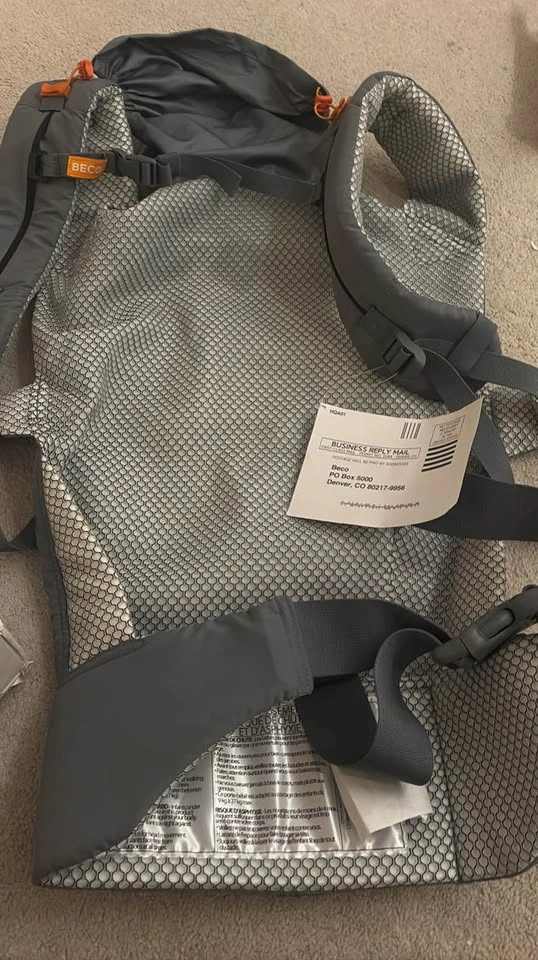 NEW/Beco Toddler Carrier 18+, 3D Mesh, Cool Dark Grey - photo 5