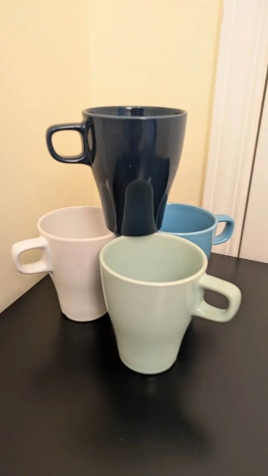 Set of 20 Ceramic Mugs – 4 Colours - photo 4