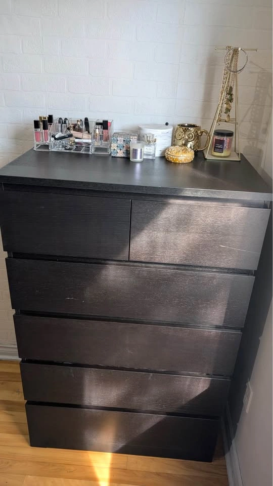 IKEA MALM 6-Drawer Dresser – Black-Brown | Spacious & Sturdy - photo 2