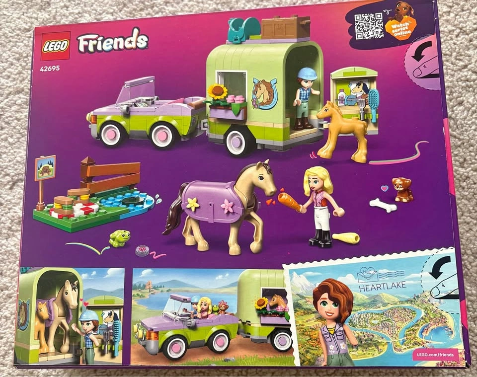 LEGO Friends Horse & Baby Foal Trailer 42695