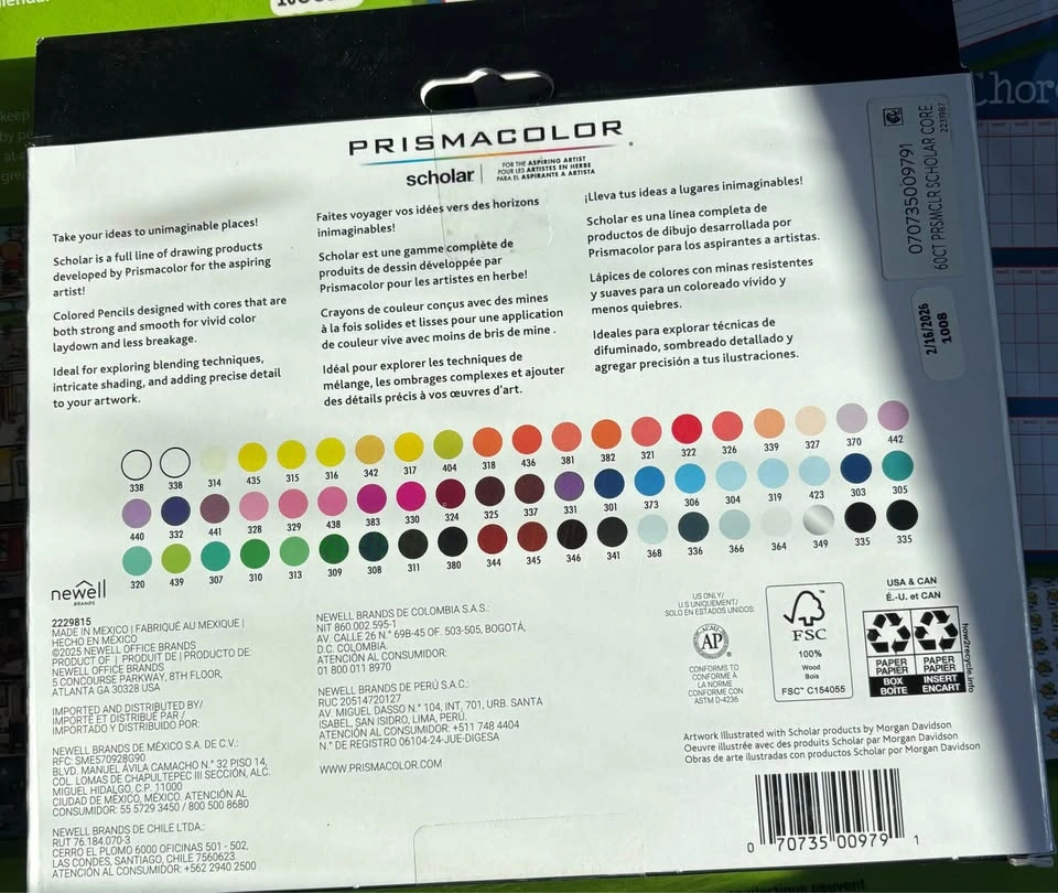 Prismacolor Scholar Coloured Pencils 60 count - photo 3