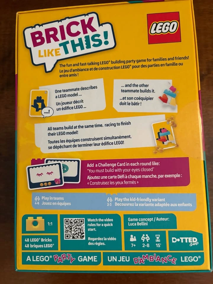 LEGO Brick Like This! Ages 7+ - 2 to 8 Players - photo 3