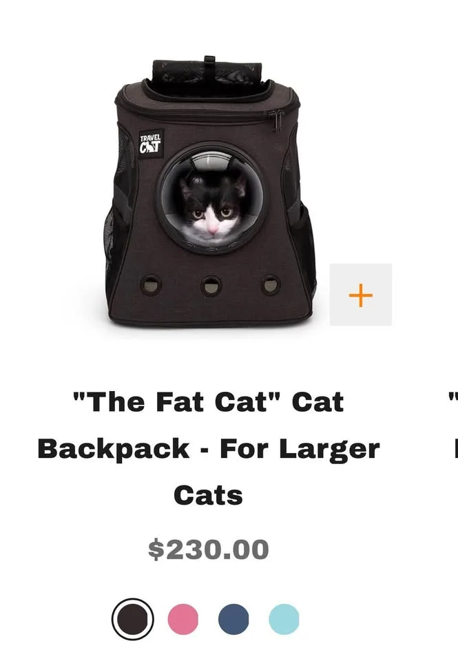 Travel Cat - “The Fat Cat Backpack” image indicator(9)