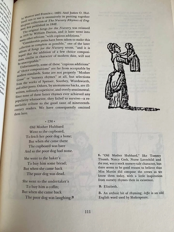 Vintage Book: The Annotated Mother Goose (Hardcover) - photo 2