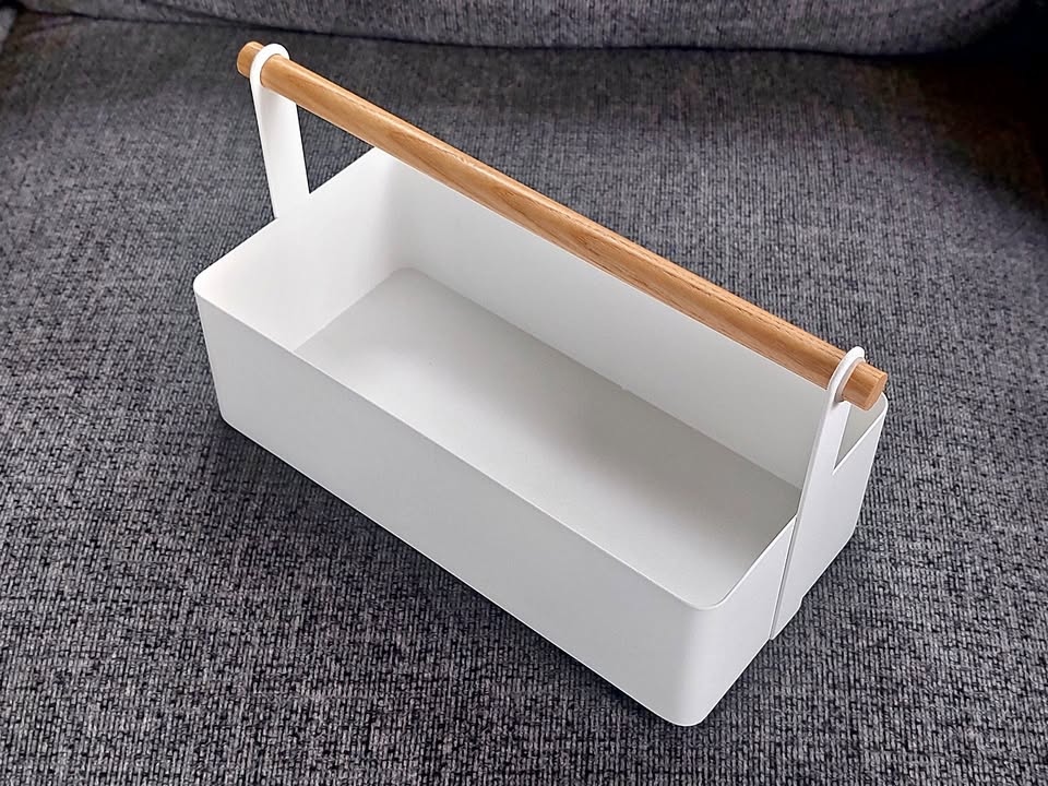 Tosca Large Tool Box, White (Yamazaki Home)