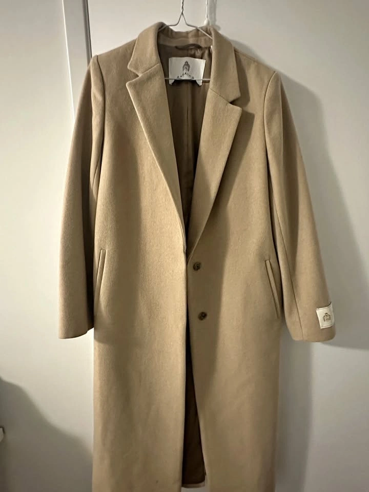 Babaton Wool Coat (Camel) - Size M - Worn Twice