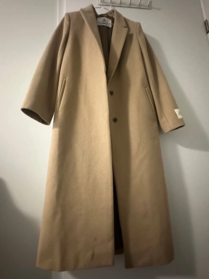 Babaton Wool Coat (Camel) - Size M - Worn Twice - photo 2