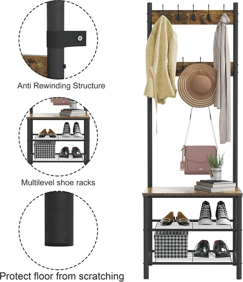 Shoe rack with coat hanger - photo 5