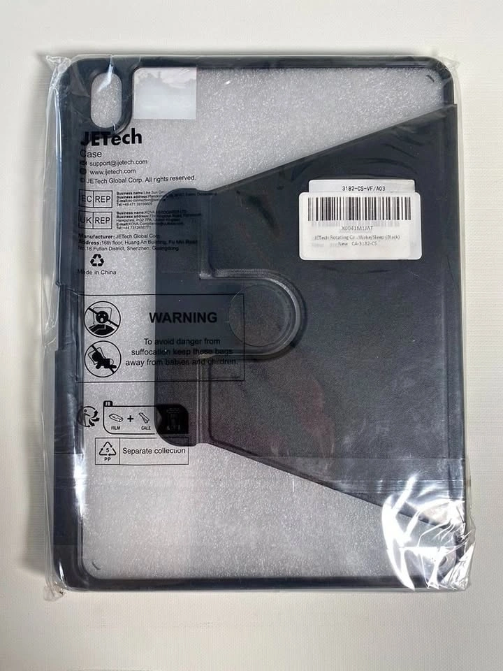 JETech iPad Air 5/4 Rotating Case - Black