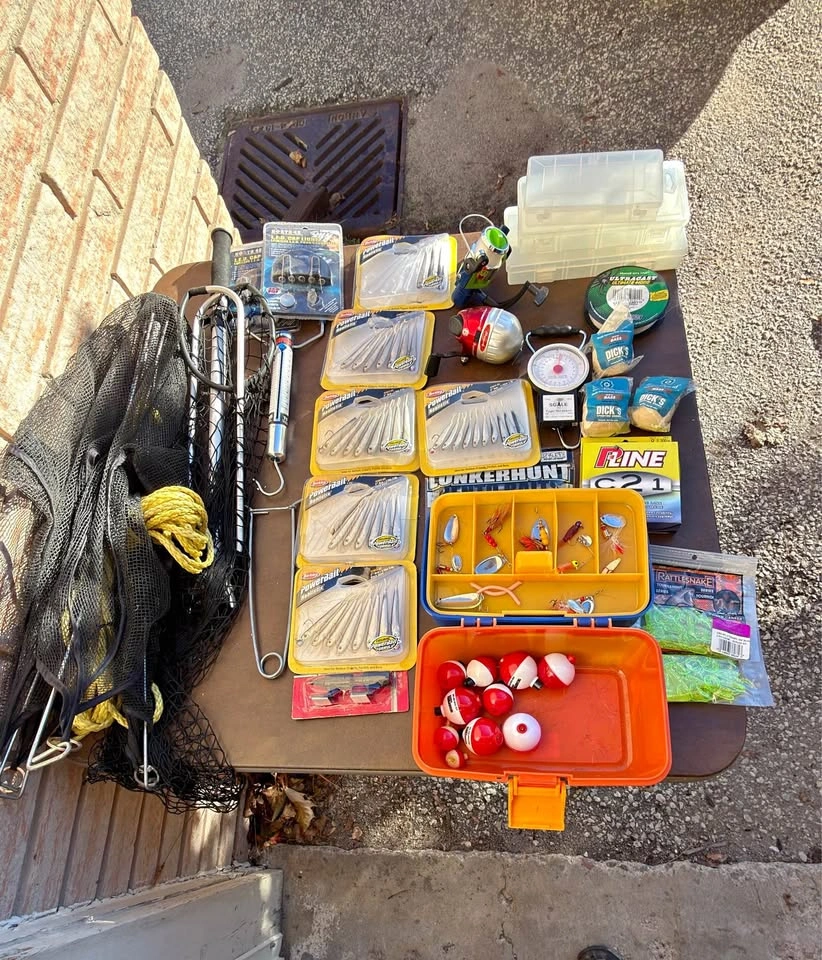 Assorted Fishing Gear and Tackle Lot