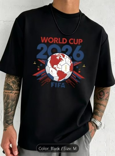 2026 FIFA World Cup Soccer T-Shirt Medium - photo 2