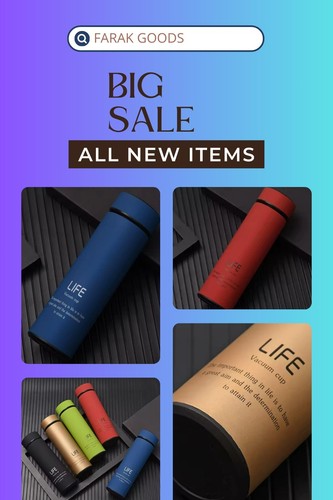 16oz Bottle, perfect for any liquid, stays hot or cold - Blue - photo 5