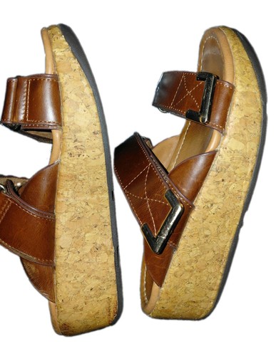 Fitflop Remi Slide Sandals Women 5 Brown Adjustable Wedge - photo 4