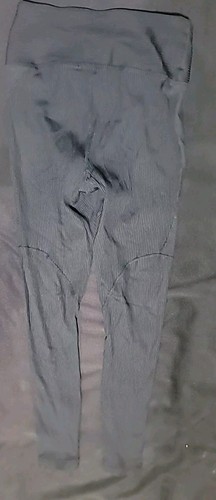 Years of Ours Black Ribbed High Waist Activewear Leggings S - photo 5
