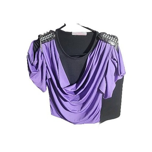 Purple Shirt Party Or Casual Wear