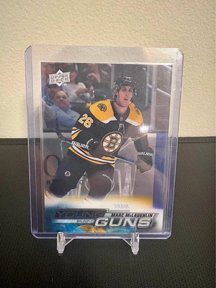 Clear cut Upper Deck Young Guns Marc McLaughlin Boston Bruins Ho
