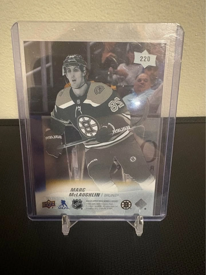 Clear cut Upper Deck Young Guns Marc McLaughlin Boston Bruins Ho - photo 2