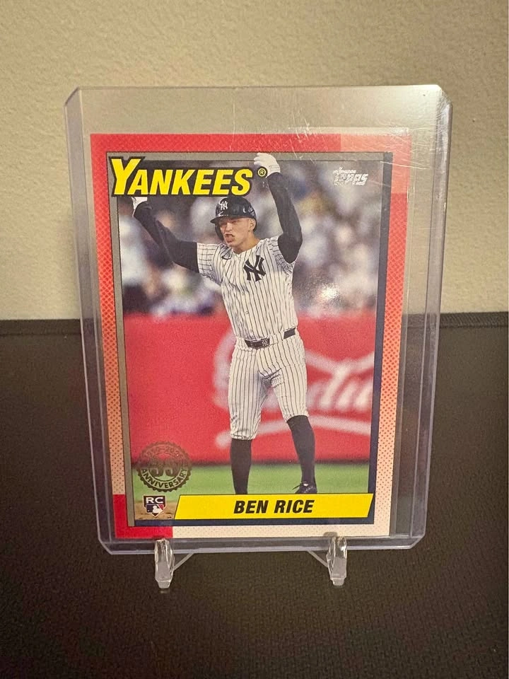 2025 Topps Series 1 Ben Rice 1990 35th Anniversary RC NYY